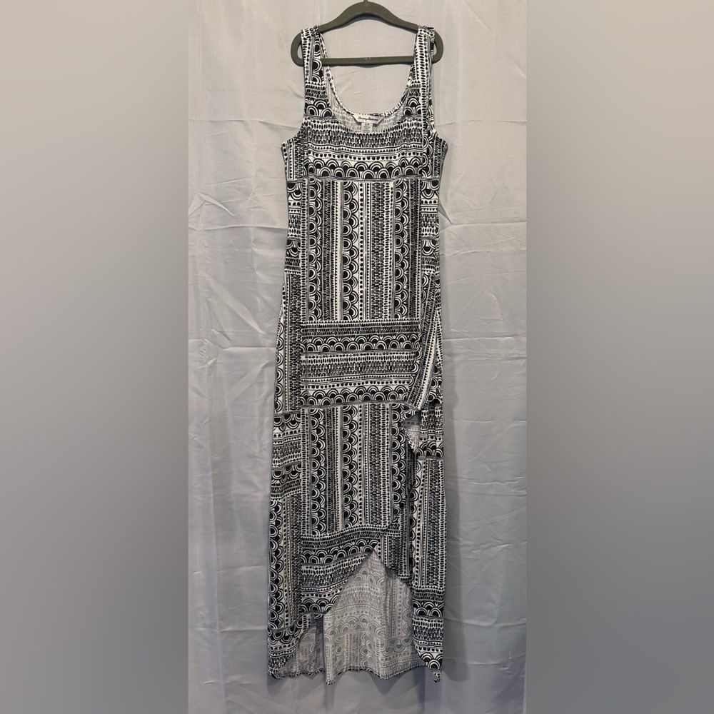Tommy Bahama Fiesta Fans size Small black/white Maxi Dress